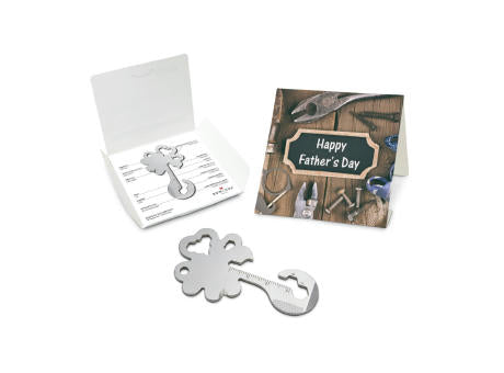 Geschenkartikel: ROMINOX® Key Tool Truck / LKW (22 Funktionen) im Motiv-Mäppchen Happy Father's Day