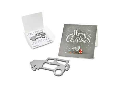 Geschenkartikel: ROMINOX® Key Tool Truck / LKW (22 Funktionen) im Motiv-Mäppchen Merry Christmas