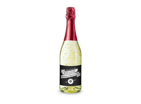 Golden Flakes - Flasche klar - Kapselfarbe Gold, 0,75 l