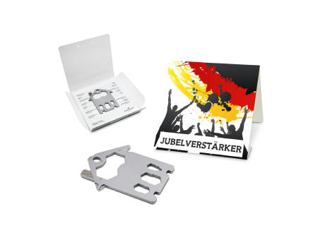 Geschenkartikel: ROMINOX® Key Tool Truck / LKW (22 Funktionen) im Motiv-Mäppchen Deutschland Fan Jubelverstärker
