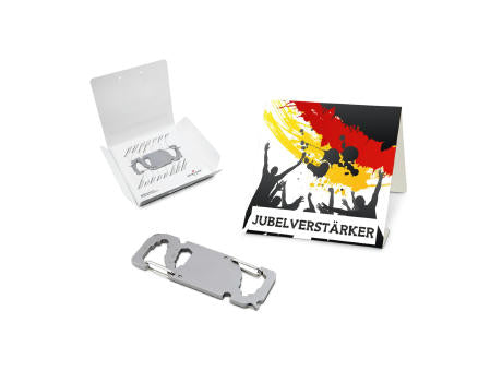 Geschenkartikel: ROMINOX® Key Tool Truck / LKW (22 Funktionen) im Motiv-Mäppchen Deutschland Fan Jubelverstärker