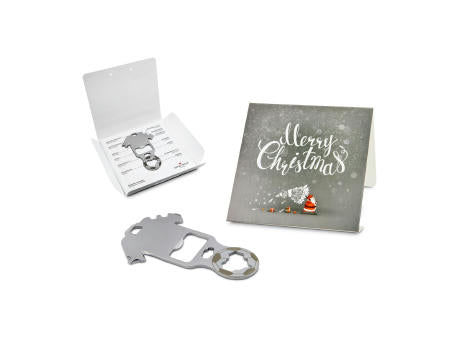 Geschenkartikel: ROMINOX® Key Tool Truck / LKW (22 Funktionen) im Motiv-Mäppchen Merry Christmas