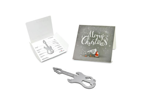 Geschenkartikel: ROMINOX® Key Tool Truck / LKW (22 Funktionen) im Motiv-Mäppchen Merry Christmas