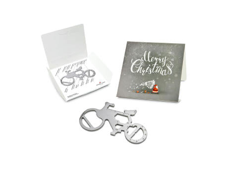Geschenkartikel: ROMINOX® Key Tool Truck / LKW (22 Funktionen) im Motiv-Mäppchen Merry Christmas