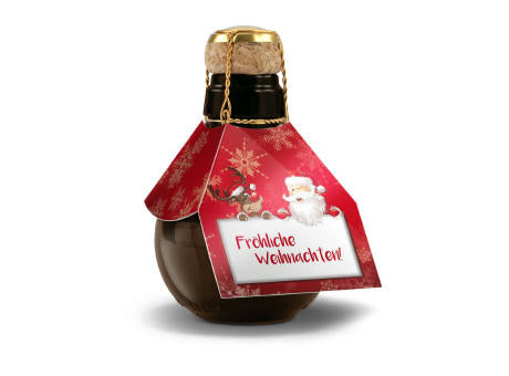 Geschenkset / Präsenteset: Kleinste Sektflasche: Fröhliche Weihnachten