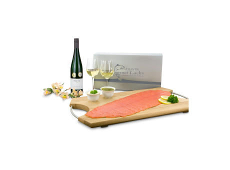 Geschenkartikel / Präsentartikel: Lachs-Gutschein: Genießer