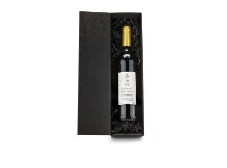 Geschenkset / Präsenteset: Rotwein im schwarzen Geschenkkarton