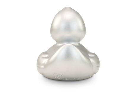 Werbeente Sylvie Silber Mini, ca. 6 cm
