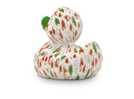 Werbeente Torsten Tannenbaum mit grünem Schnabel, ca. 8 cm