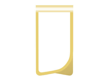 ROMINOX® Mehrweg-Büroklammer Prime Clip in Gold, idealer Mailingartikel für Dokumente, bis zu 12 Seiten Klemmkraft