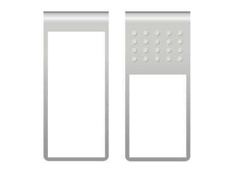 ROMINOX® Mehrweg-Büroklammer Straight Clip XL ohne Noppen, idealer Mailingartikel für Dokumente, bis zu 35 Seiten Klemmkraft