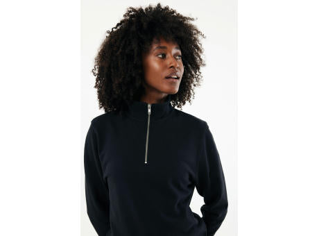 IQONIQ Elgon Quarter-Zip-Sweater aus rec. Baumwolle