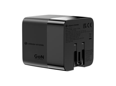 Urban Vitamin Mendocino 65W GaN-Charger mit einziehb. Kabel