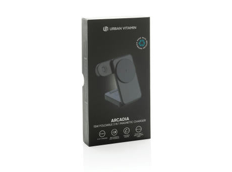 Urban Vitamin Arcadia 15W 3in1 Magnet-Charger aus RCS rABS