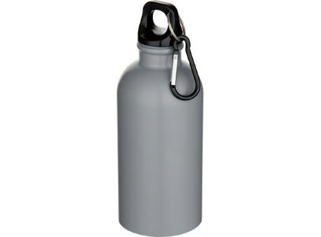 Oregon 400 ml matte RCS-zertifizierte einwandige Trinkflasche aus recyceltem Edelstahl mit Karabinerhaken