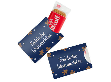 Lotus-Keks im Werbeschuber