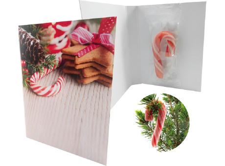 Klappkärtchen Candy Cane