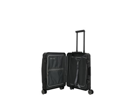 travelite NEXT Trolley 4-Rollen S Front Pocket Black
