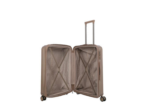 travelite PAROS 4-Rollen Trolley M Cappuccino