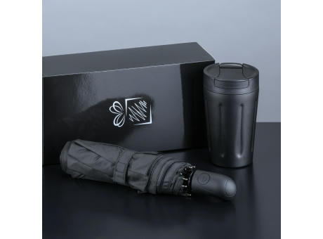 Scandic Set: Thermobecher 350 ml und Automatikschirm