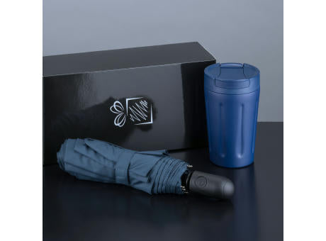 Scandic Set: Thermobecher 350 ml und Automatikschirm