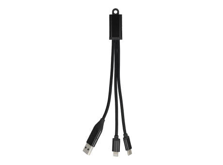 2-in-1-Ladekabel USB-A/C zu USB-C & Lightning Aluminium