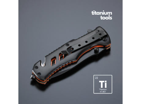 Optima stahl-notfallmesser mit titanbeschichtung