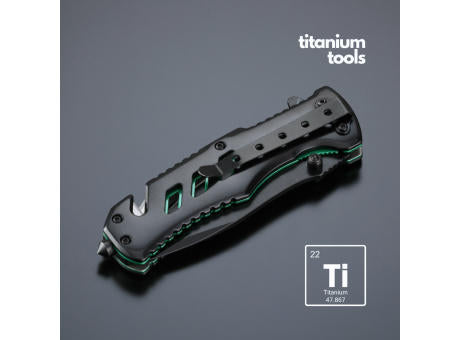 Optima stahl-notfallmesser mit titanbeschichtung
