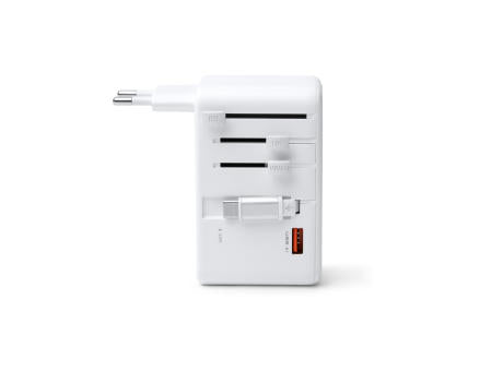 TRAVEL ADAPTER NEXAR WHITE