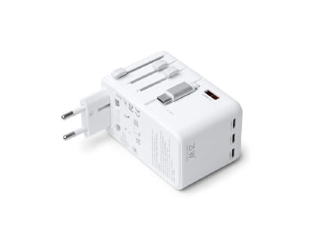 TRAVEL ADAPTER NEXAR WHITE