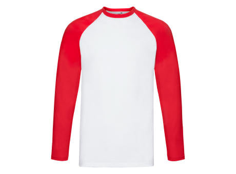 610280, Valueweight Long Sleeve Baseball T-Shirt, Fruit of the Loom