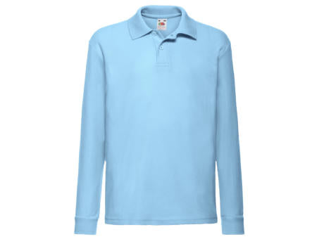 632010, Kids Long Sleeve Polo, Fruit of the Loom