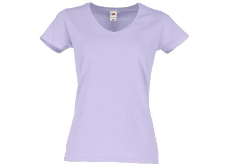614440, Ladies Iconic 150 V-Neck T-Shirt, Fruit of the Loom