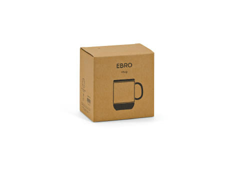 Ebro Keramik Tasse mit Kork,410 ml. Für Sublimationsdruck geeignet