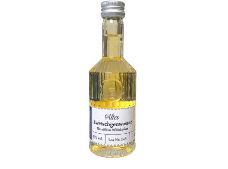 Altes Zwetschgenwasser gereift im Whiskyfass 50 ml