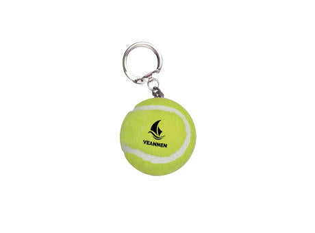 Tennisball-Schlüsselanhänger gelb