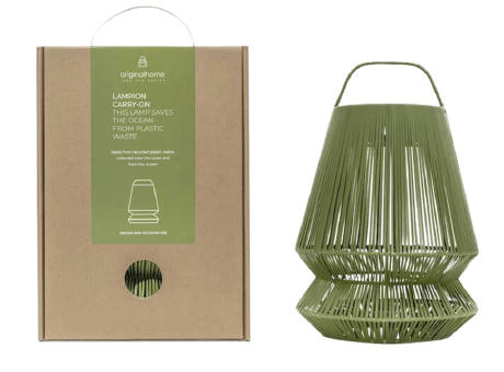 Originalhome Lampion tragbare Laterne aus recyceltem Material