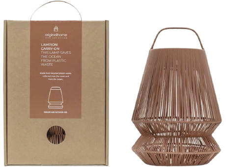 Originalhome Lampion tragbare Laterne aus recyceltem Material