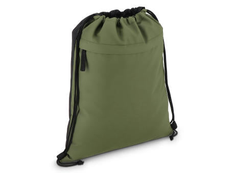 PU-beschichtete R-PET 600D Kordeltasche 33 x 42 cm