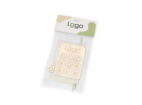 Tic-Tac-Toe "Drei Gewinnt" (FSC® zertifiziert) inkl. Baumwollsäckchen