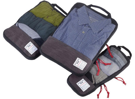 TROIKA Reise-Kompressionstaschen Set BUSINESS PACKING CUBES