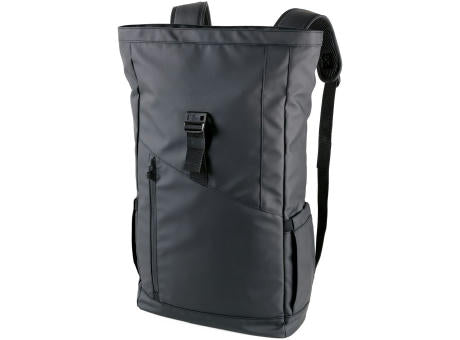 TROIKA Roll Top Rucksack TROIKA BLACK ROLL TOP