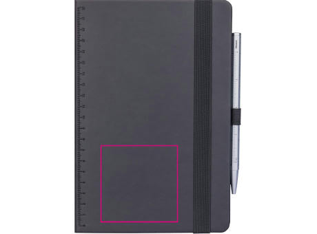 TROIKA Notizblock BLACK SLIMPAD A5