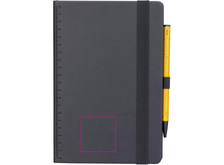 TROIKA Notizblock BLACK SLIMPAD A5