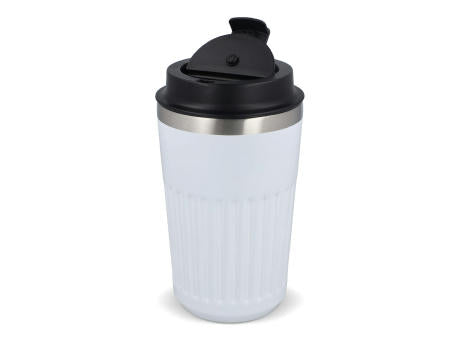 Recycelter Edelstahl-Thermobecher für Kaffee zum Mitnehmen, 400 ml