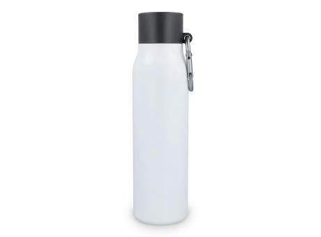 Karabiner mattierte Isolierflasche 600 ml
