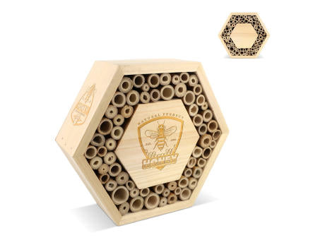 Bienenhaus aus FSC-Holz, sechseckig