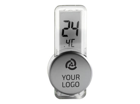 Thermometer Roxanne | Kunststoff | Saugnapf | Silber