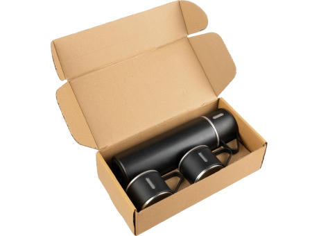 Thermosflaschen-Set | Edelstahl | 420 ml + 2 Becher
