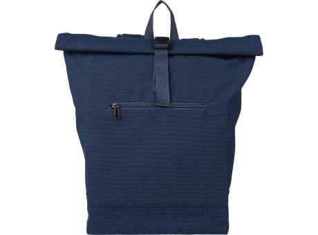 Rolltop-Rucksack Thaddeus aus recyceltem Poly-Baumwollgewebe (330 g/m2)